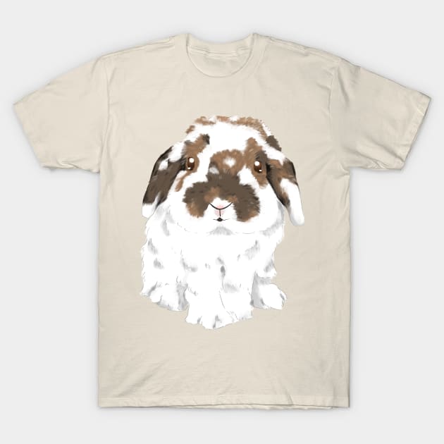 Broken White Holland Lop Rabbit | BulBul Bunny | Bunniesmee T-Shirt by GambarGrace